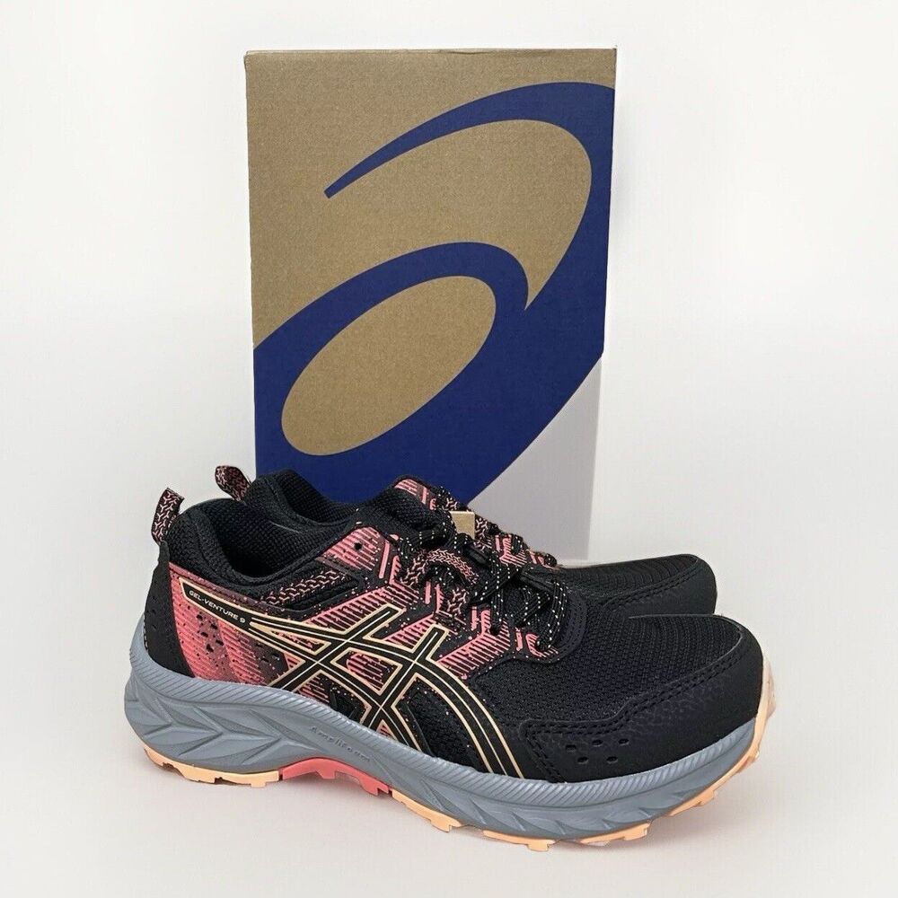 Asics Womens GEL-Venture 9 Running Shoe Size 6 Black/Summer Dune S1012B313-004